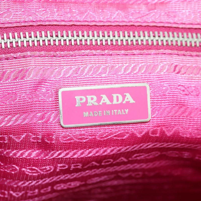 【日本直送】PRADA 雙肩包 尼龍 粉紅色 銀色 正品 143599V-26