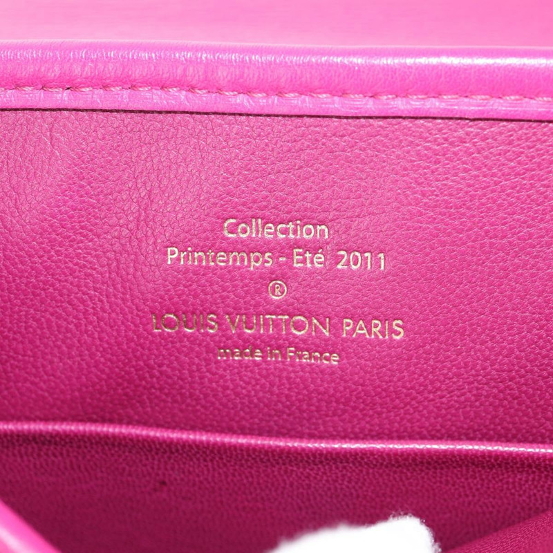 【日本直送】路易威登 Art Deco Trappezio 粉紅皮革單肩背包 M97085 正品 141216V-21