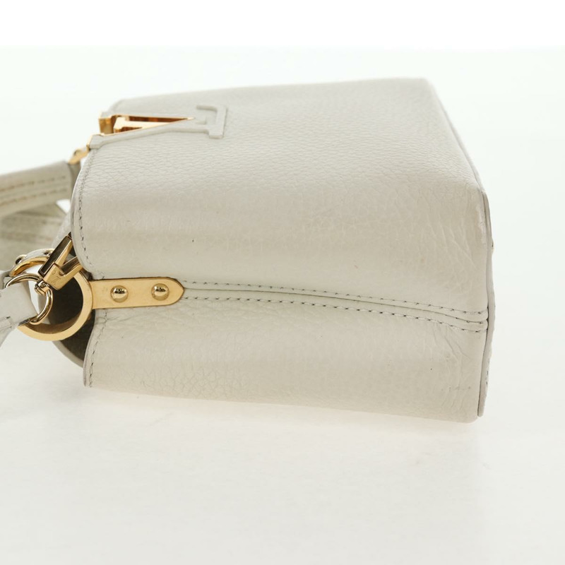 【日本直送】路易威登 Capusine BB 手袋 Taurillon 皮革 2way 白色 M55832 LV 正品 gh935V-2