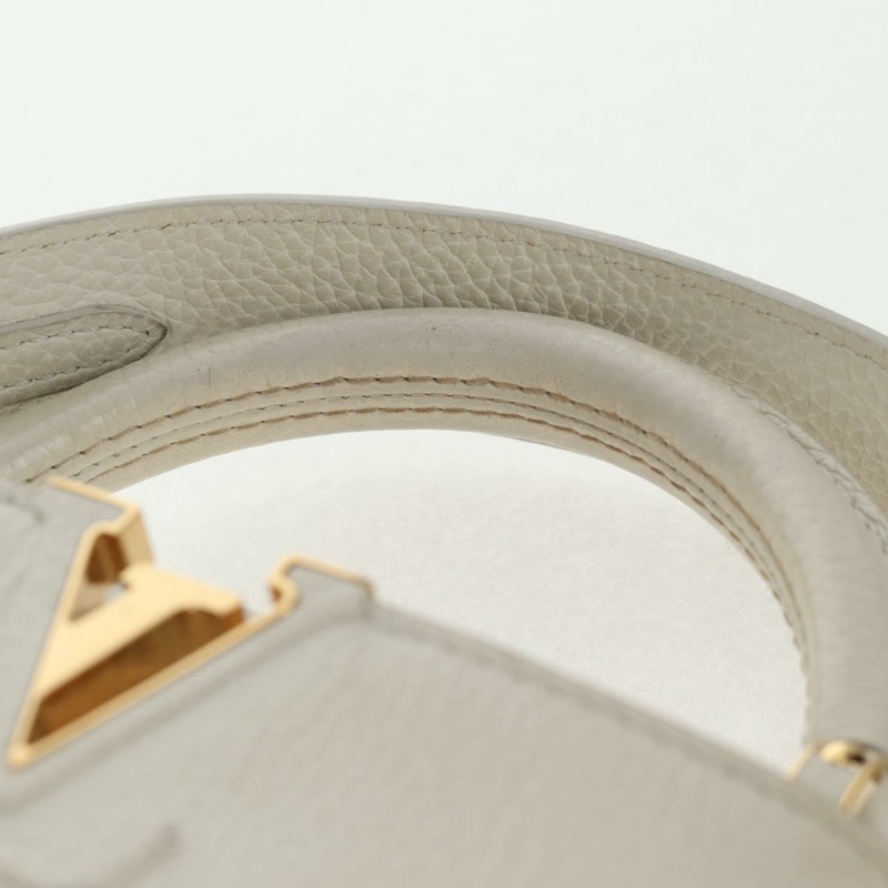 【日本直送】路易威登 Capusine BB 手袋 Taurillon 皮革 2way 白色 M55832 LV 正品 gh935V-14