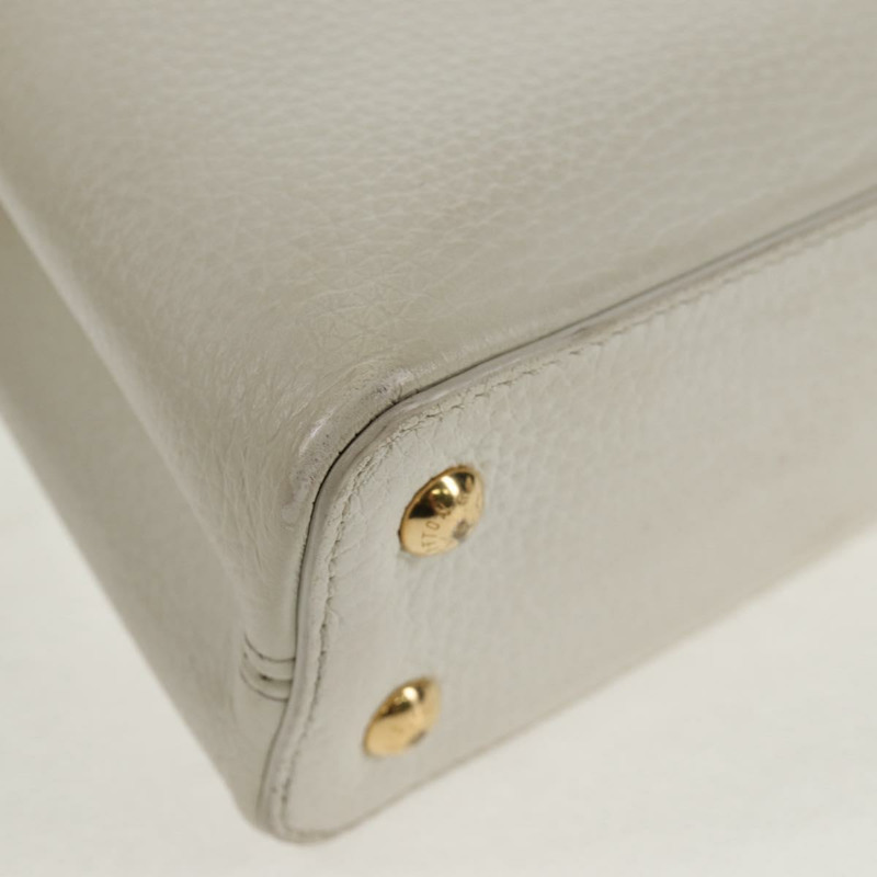 【日本直送】路易威登 Capusine BB 手袋 Taurillon 皮革 2way 白色 M55832 LV 正品 gh935V-18