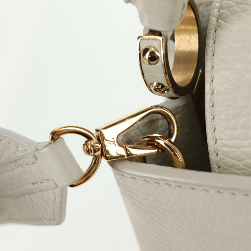 【日本直送】路易威登 Capusine BB 手袋 Taurillon 皮革 2way 白色 M55832 LV 正品 gh935V-22