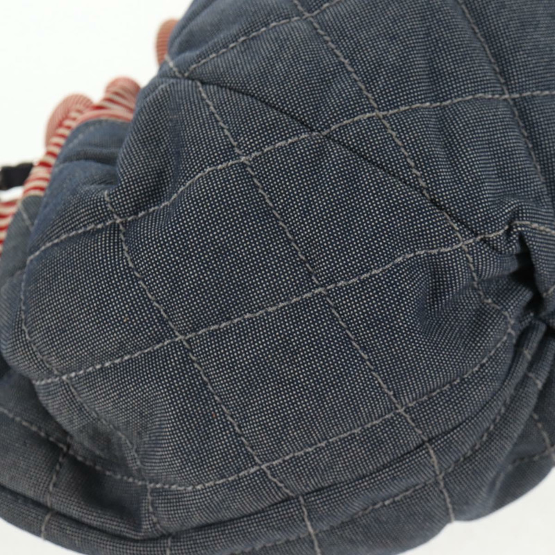 【日本直送】香奈兒鏈條手提包 牛仔藍 銀色 CC 標誌 Auth 142514V-17