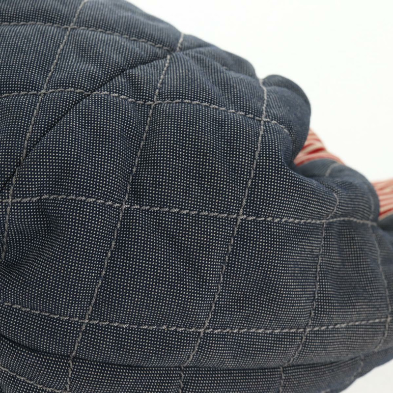 【日本直送】香奈兒鏈條手提包 牛仔藍 銀色 CC 標誌 Auth 142514V-18