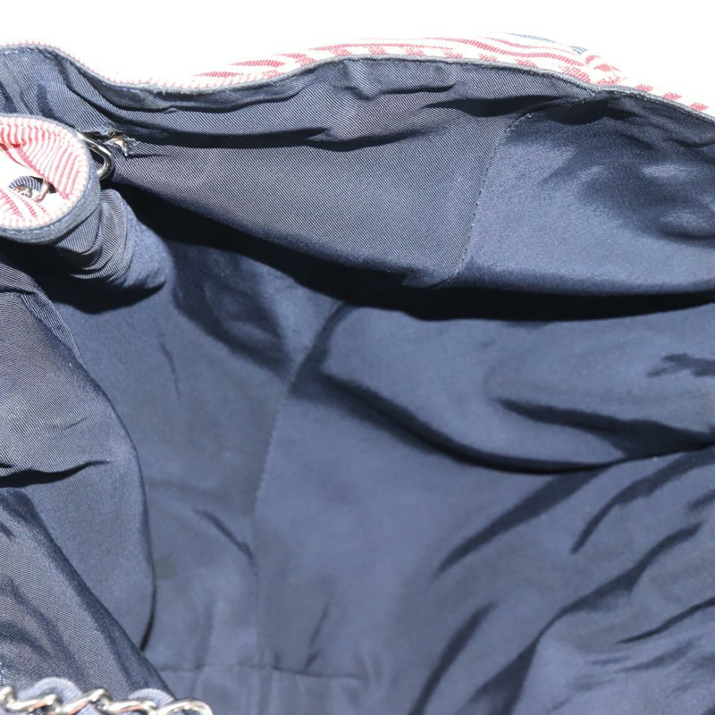 【日本直送】香奈兒鏈條手提包 牛仔藍 銀色 CC 標誌 Auth 142514V-22