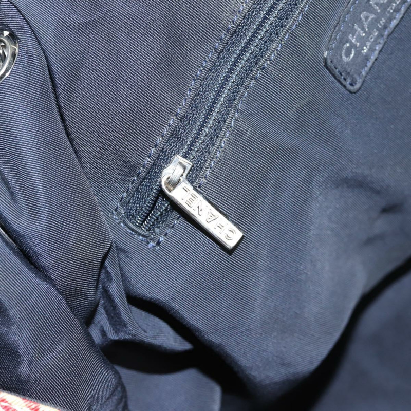 【日本直送】香奈兒鏈條手提包 牛仔藍 銀色 CC 標誌 Auth 142514V-24