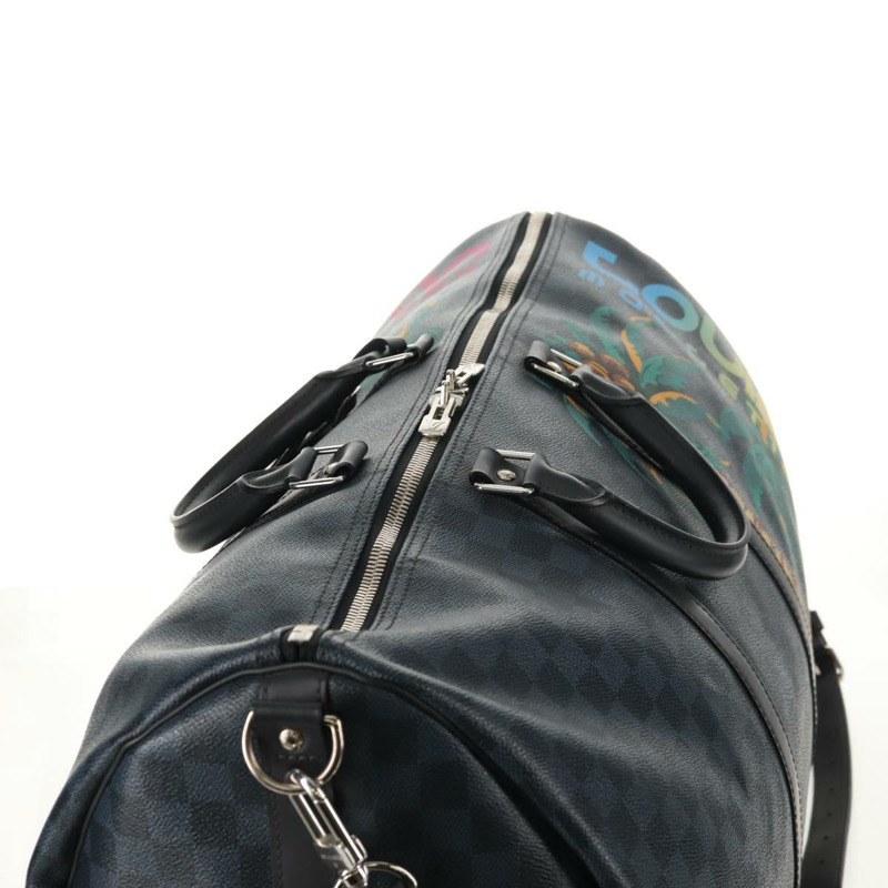 【日本直送】路易威登 Damier Cobalt Keepall Bandouliere 55 旅行包 N41356 LV Auth 140002V-5