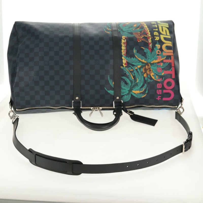 【日本直送】路易威登 Damier Cobalt Keepall Bandouliere 55 旅行包 N41356 LV Auth 140002V-7