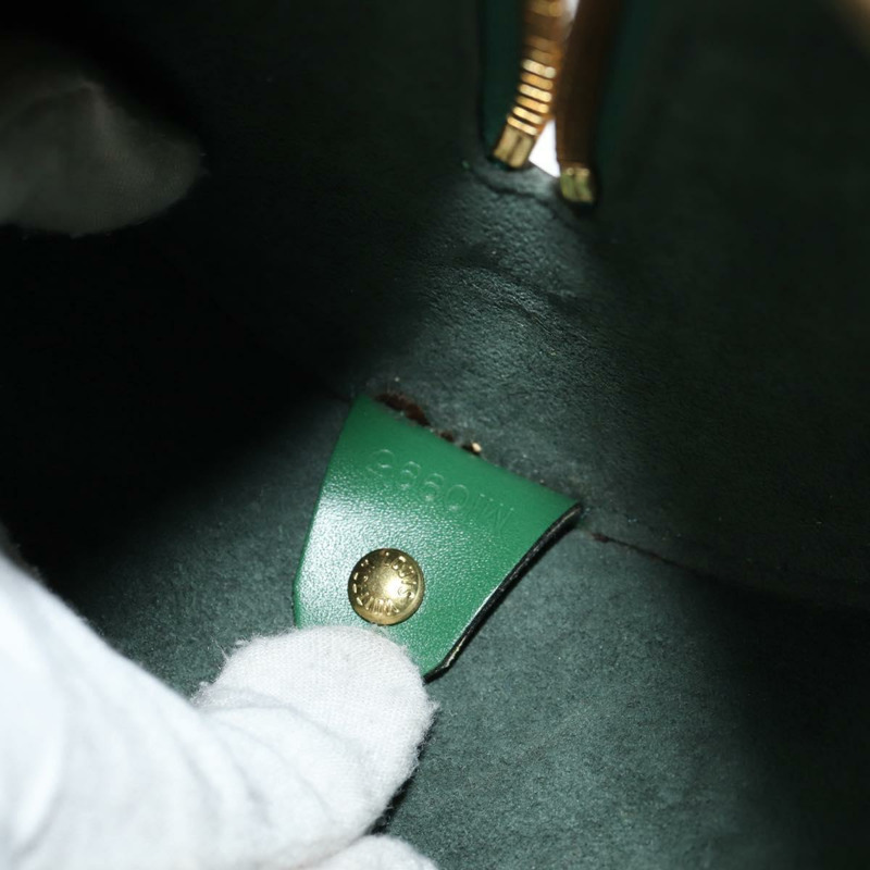 【日本直送】路易威登 Epi Soufflot 手提包綠色 M52224 LV 正品 145438V-10