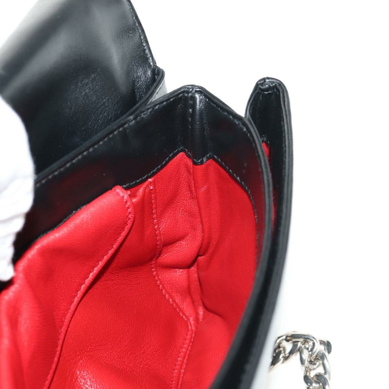 【日本直送】PRADA 尼龍鏈單肩包 黑色 銀色 1BD009 正品 145246M-24