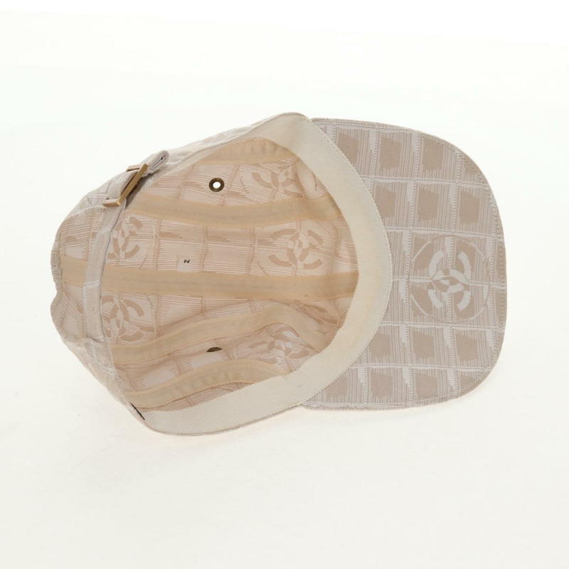 【日本直送】香奈兒新款旅行系列尼龍中米色雙C標誌棒球帽 Auth 145268V-5