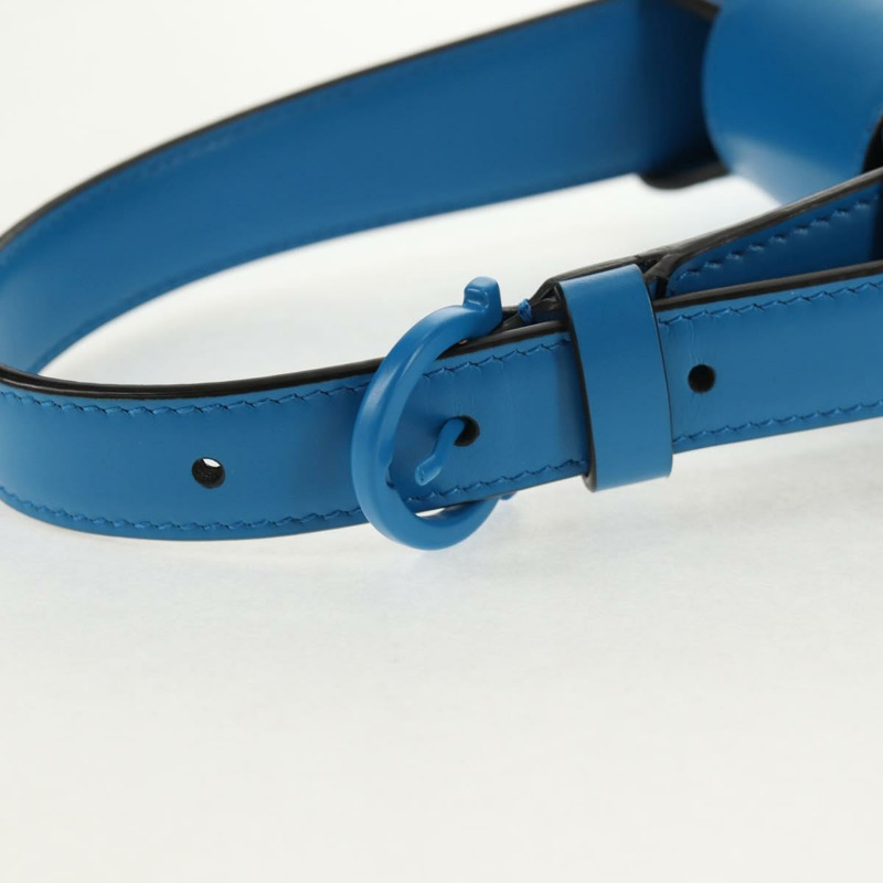 【日本直送】Salvatore Ferragamo Gancini Trifoglio 迷你手提包皮革藍色正品 145244M-8