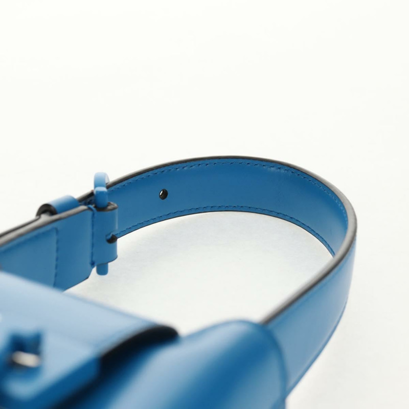 【日本直送】Salvatore Ferragamo Gancini Trifoglio 迷你手提包皮革藍色正品 145244M-13