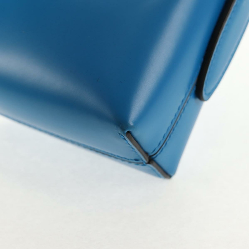 【日本直送】Salvatore Ferragamo Gancini Trifoglio 迷你手提包皮革藍色正品 145244M-16