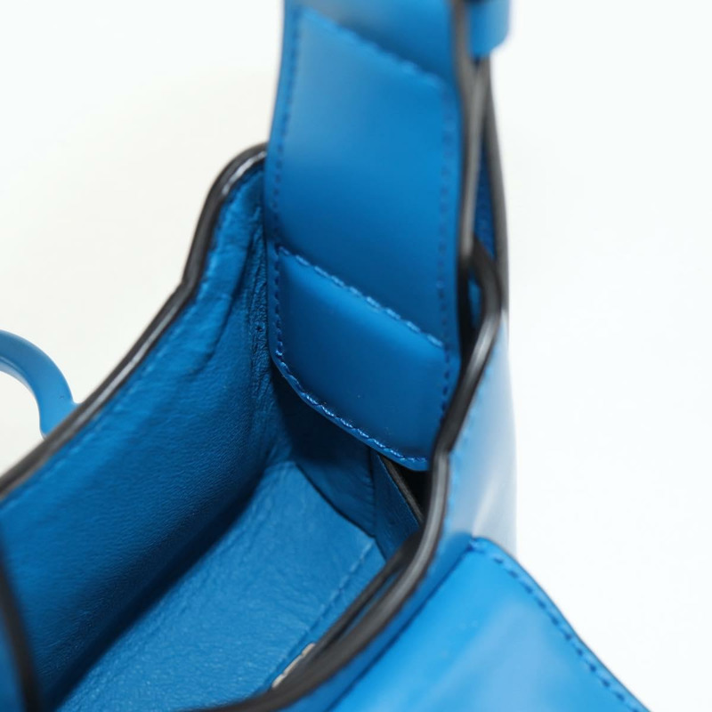 【日本直送】Salvatore Ferragamo Gancini Trifoglio 迷你手提包皮革藍色正品 145244M-21