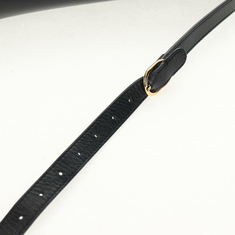 【日本直送】GUCCI GG Logo 單肩包 皮革 黑色 金色 589471 正品 144672M-8