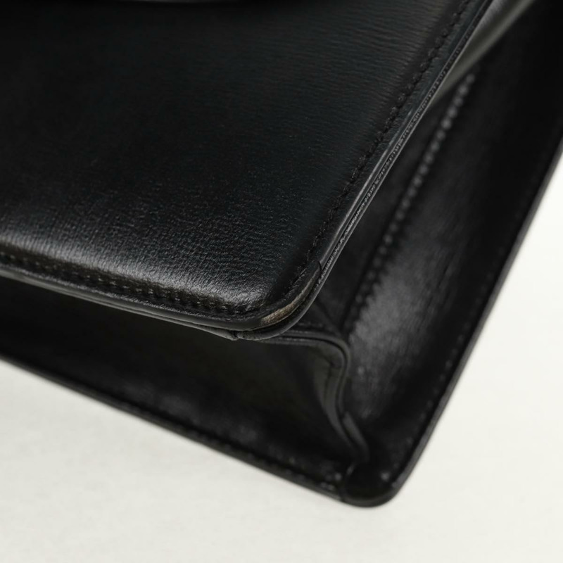 【日本直送】GUCCI GG Logo 單肩包 皮革 黑色 金色 589471 正品 144672M-14