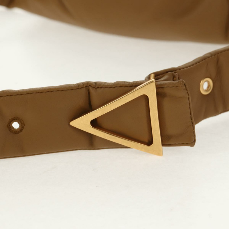 【日本直送】BOTTEGA VENETA 皮革斜背包 金色 卡其色 正品 sw1602M-6