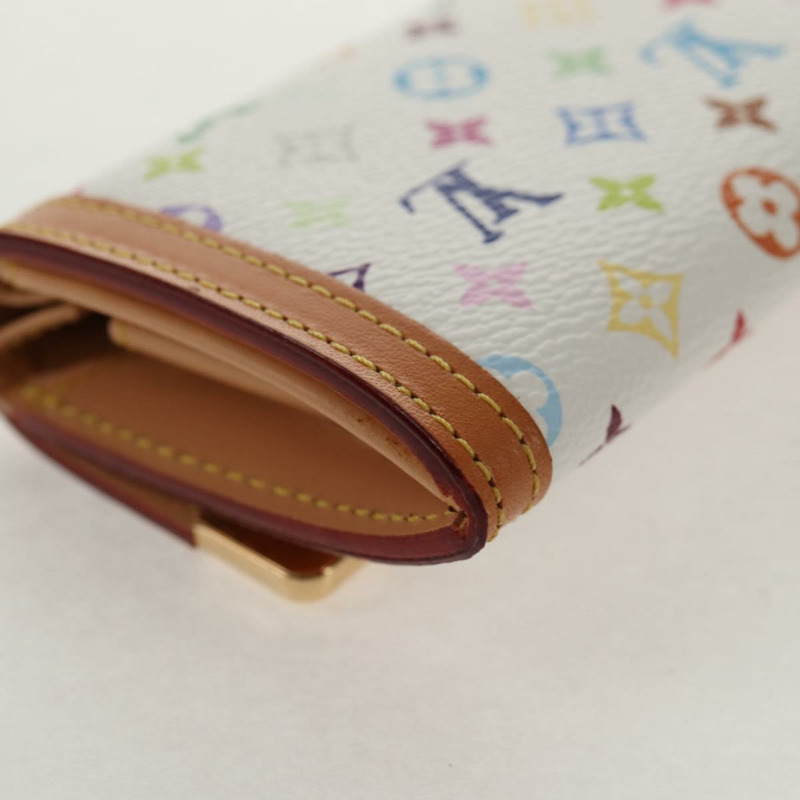 【日本直送】路易威登 多色 Porte Monnaie Pla 零錢包白色 M92657 正品 145599V-14