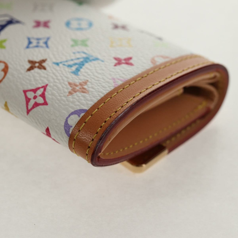 【日本直送】路易威登 多色 Porte Monnaie Pla 零錢包白色 M92657 正品 145599V-15