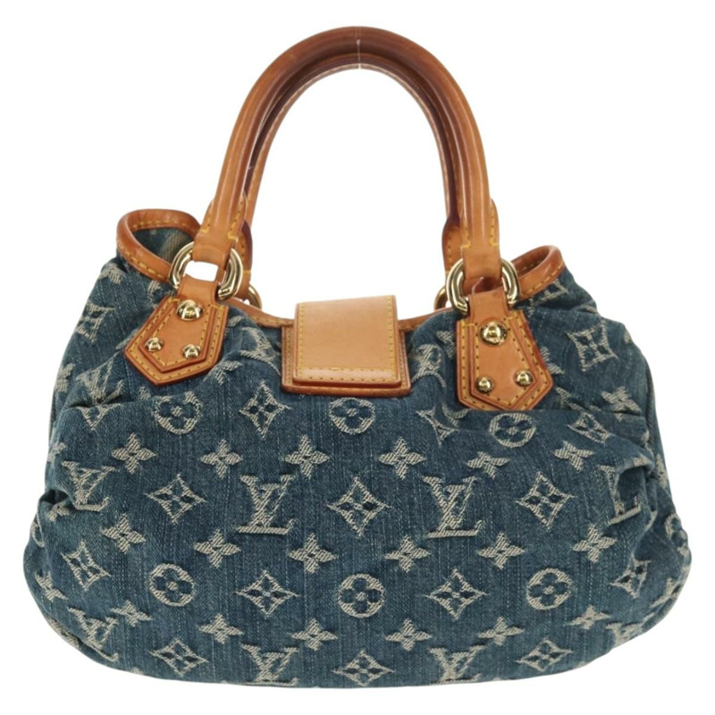 【日本直送】路易威登 Monogram 牛仔布 Preity 手提包 藍色 M95020 LV 正品 145593V-1