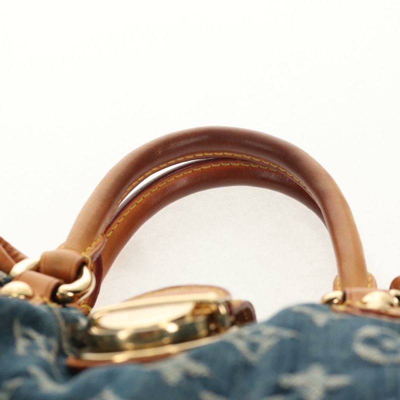 【日本直送】路易威登 Monogram 牛仔布 Preity 手提包 藍色 M95020 LV 正品 145593V-7