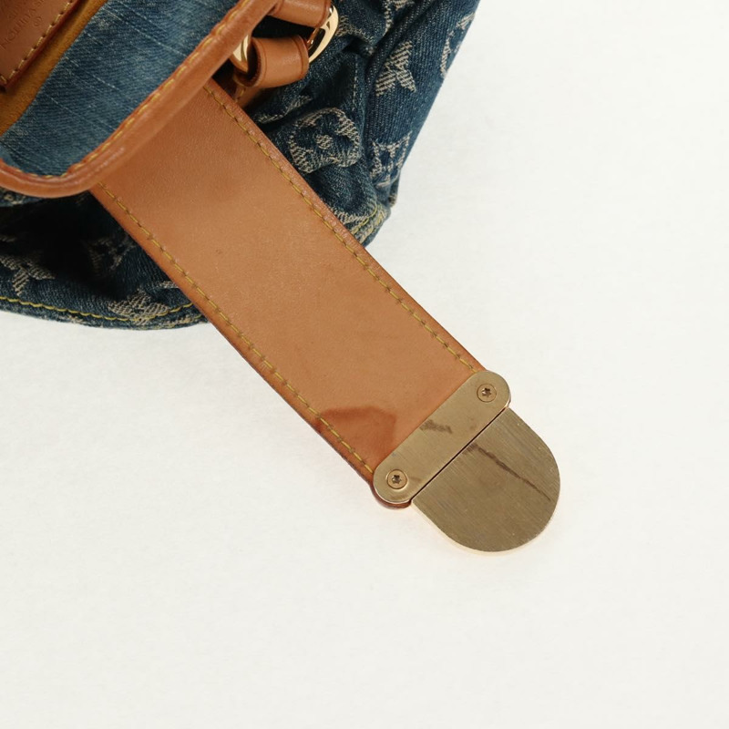 【日本直送】路易威登 Monogram 牛仔布 Preity 手提包 藍色 M95020 LV 正品 145593V-8