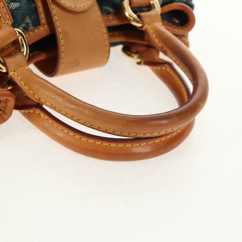 【日本直送】路易威登 Monogram 牛仔布 Preity 手提包 藍色 M95020 LV 正品 145593V-13