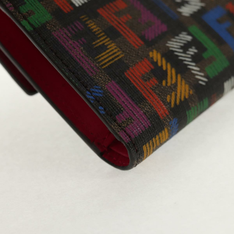 【日本直送】FENDI Zucca帆布三折皮夾 多色金色 正品 145553V-14
