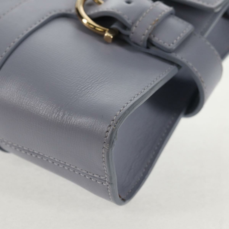 【日本直送】Salvatore Ferragamo Gancini 紫色金色皮革肩背包，正品編號 145499V-16