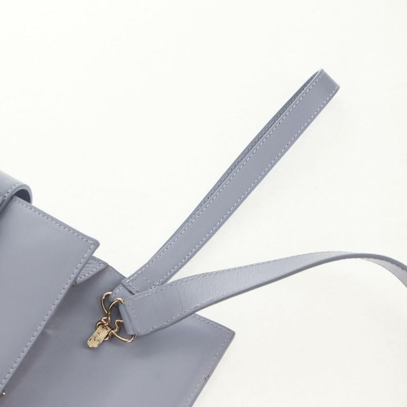 【日本直送】Salvatore Ferragamo Gancini 紫色金色皮革肩背包，正品編號 145499V-22