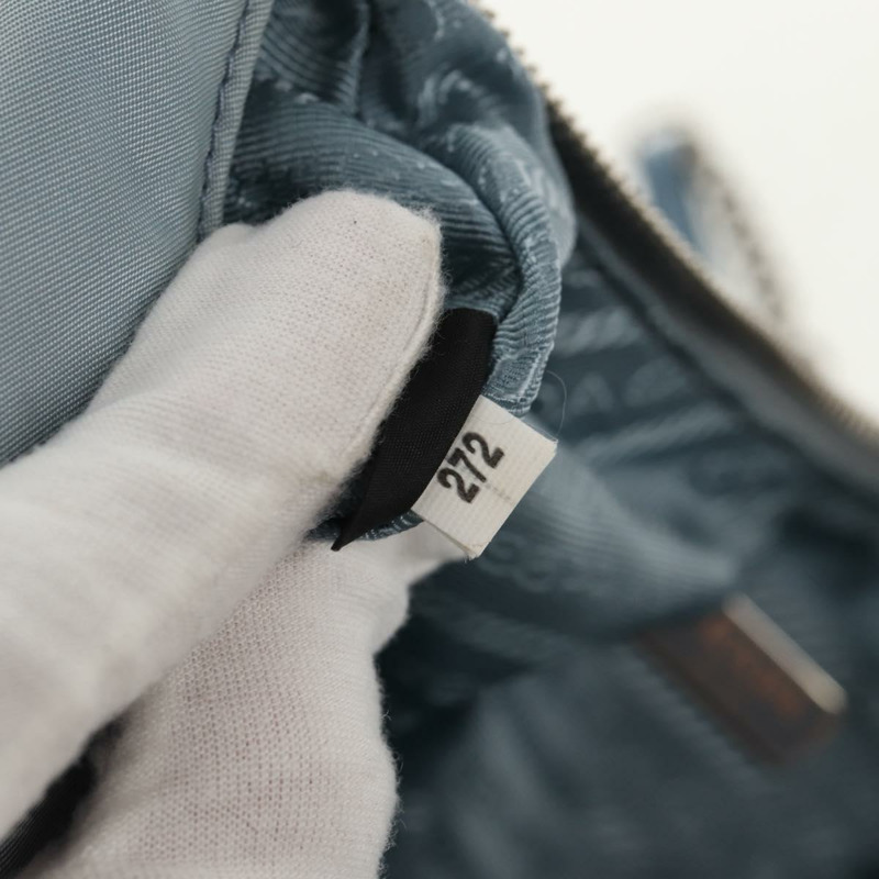 【日本直送】PRADA 尼龍鏈單肩包 淺藍色 銀色 正品 145974M-10