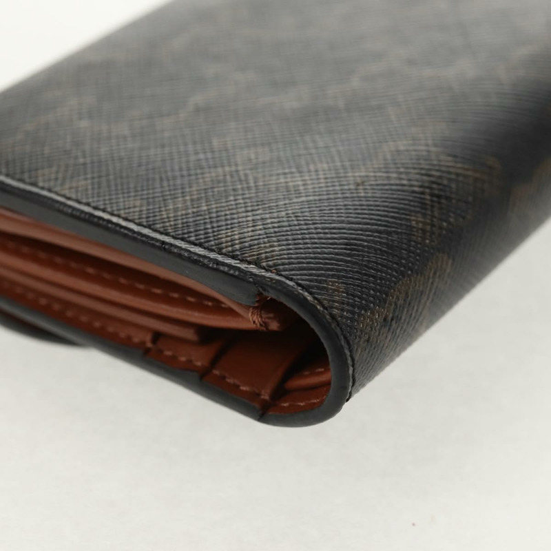 【日本直送】CELINE Triomphe Compact Wallet PVC Black Auth am9212M-14