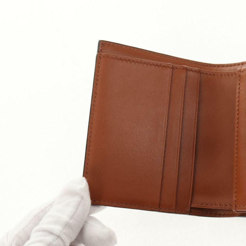 【日本直送】CELINE Triomphe Compact Wallet PVC Black Auth am9212M-18