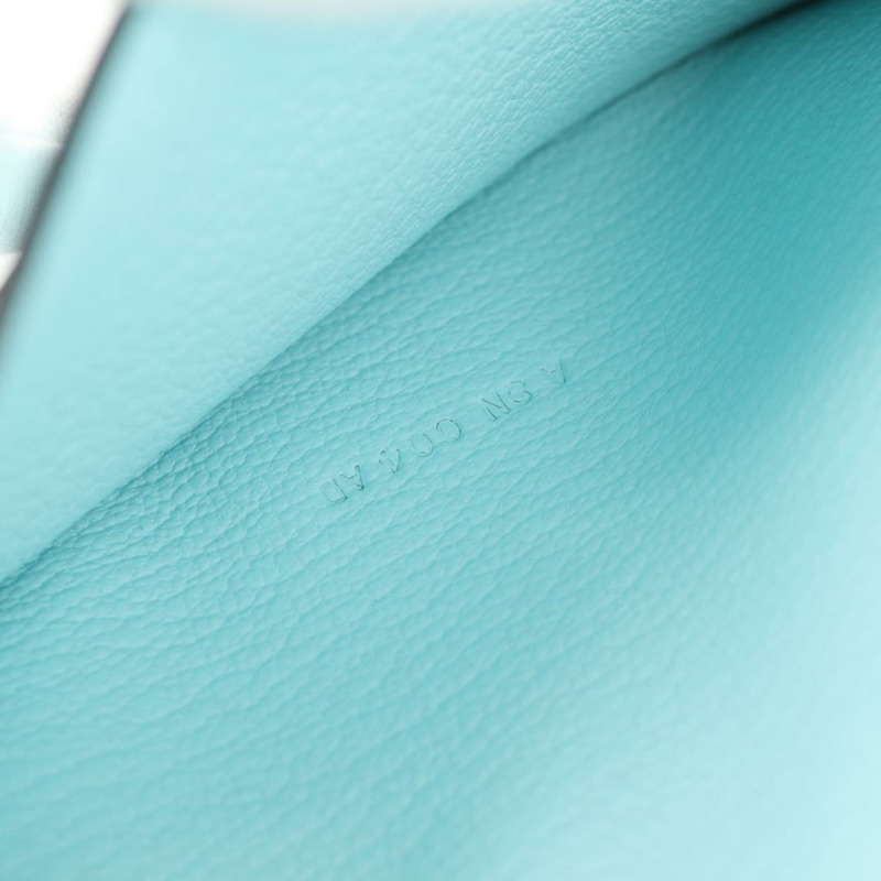 【日本直送】愛馬仕 Bane Souffle 皮夾，淺藍色，正品 am9208SM-10