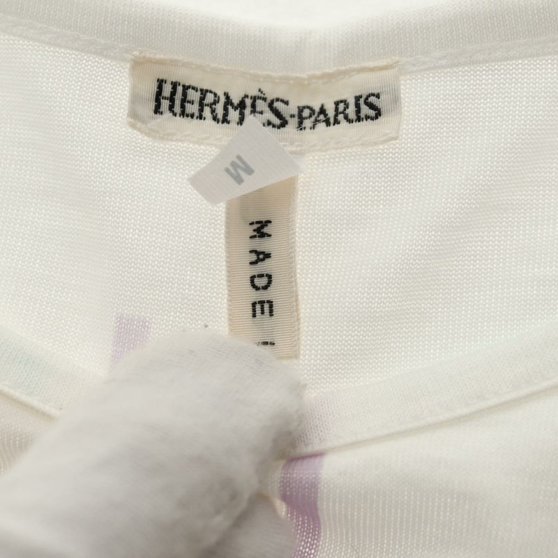 【日本直送】愛馬仕 Margiela Period 短袖T卹 純棉 白色 Auth am9197V-6