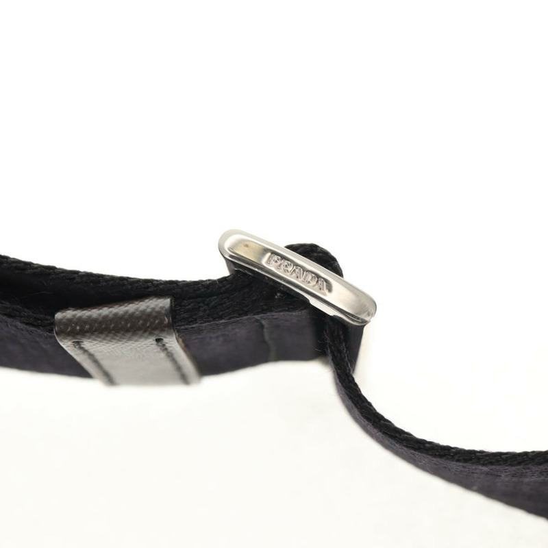 【日本直送】PRADA 單肩包 尼龍 黑色 銀色 正品 am9263V-14