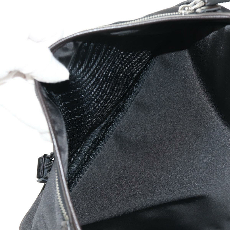 【日本直送】PRADA 單肩包 尼龍 黑色 銀色 正品 am9263V-25