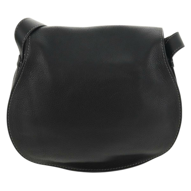 【日本直送】Chloe Mercy 單肩包，黑色金色皮革，正品 am9250V-1