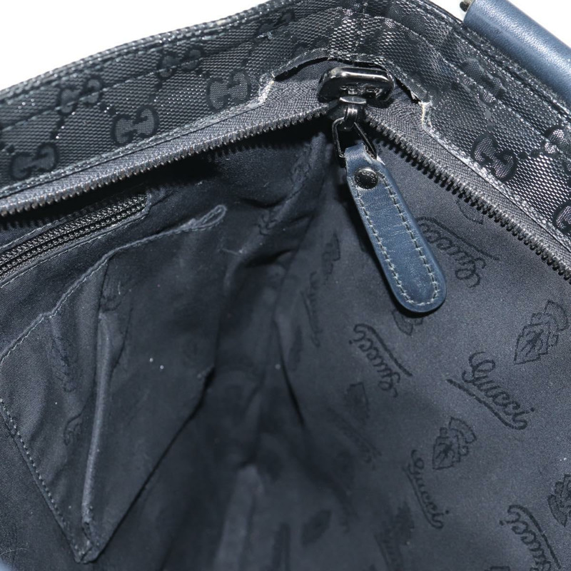 【日本直送】GUCCI GG 經典款單肩包 PVC材質 黑銀 201446 Auth am9344V-22