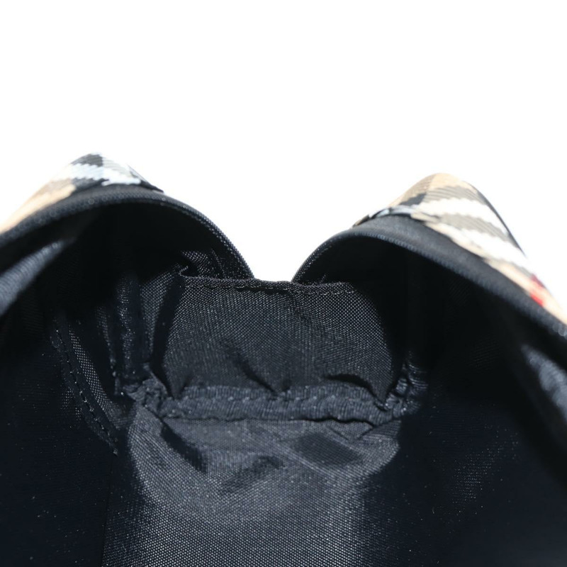 【日本直送】BURBERRY Nova 格紋帆布米色銀色手拿包 Auth am9306V-16