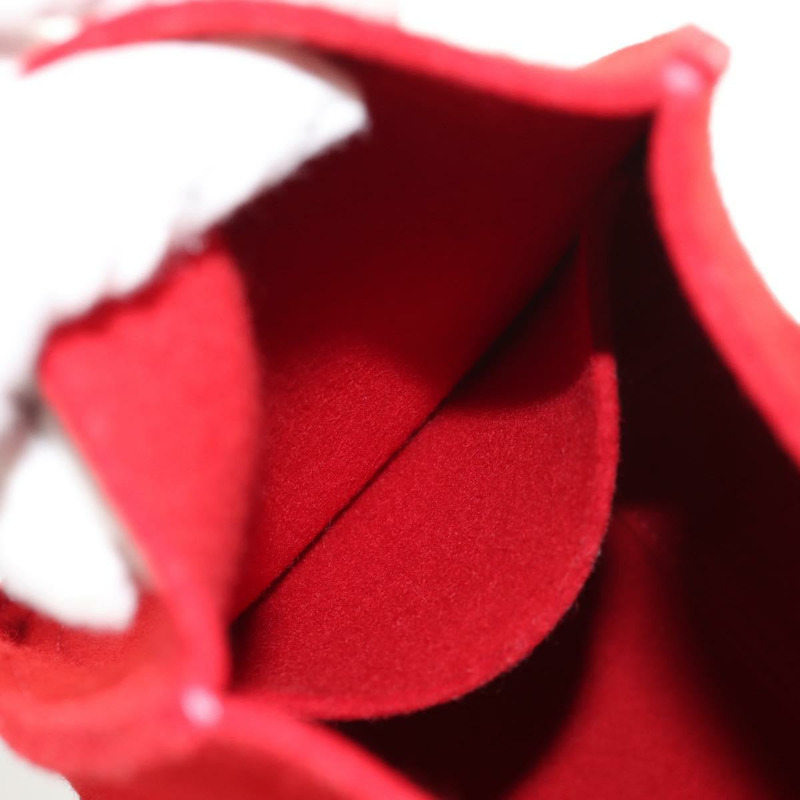 【日本直送】愛馬仕 Cabaricol 毛氈肩包 紅色 銀色 正品 bs29978V-20