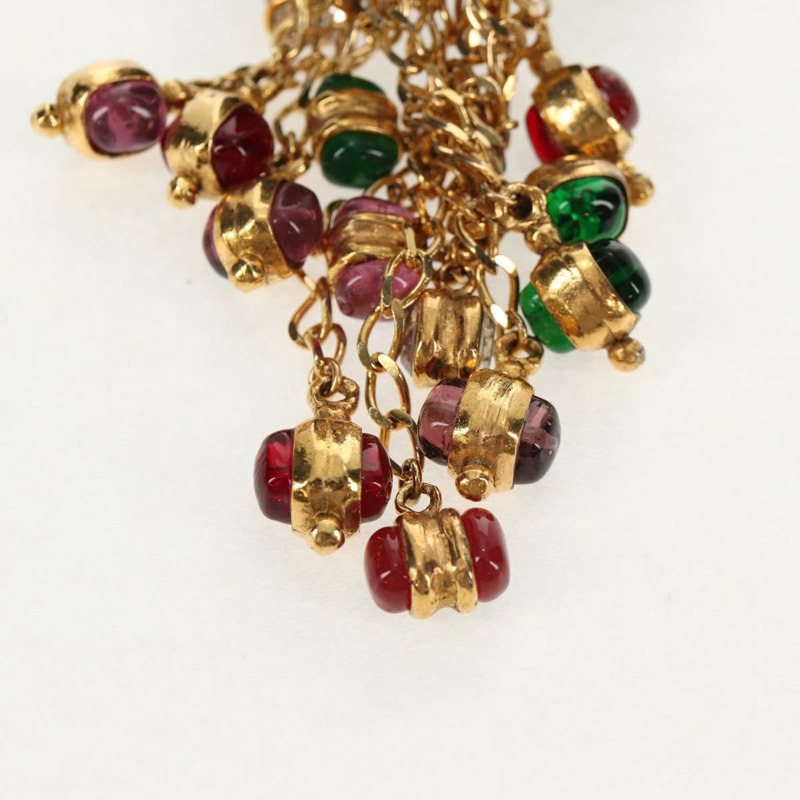 【日本直送】香奈兒 (CHANEL) Matelasse Gribois 羊皮手拿包，黑色金色雙C標誌，貨號 146354V-8