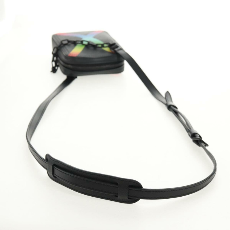 【日本直送】路易威登 Taiga Rainbow Danube 斜背包 黑色 M30332 LV 正品 146086M-6