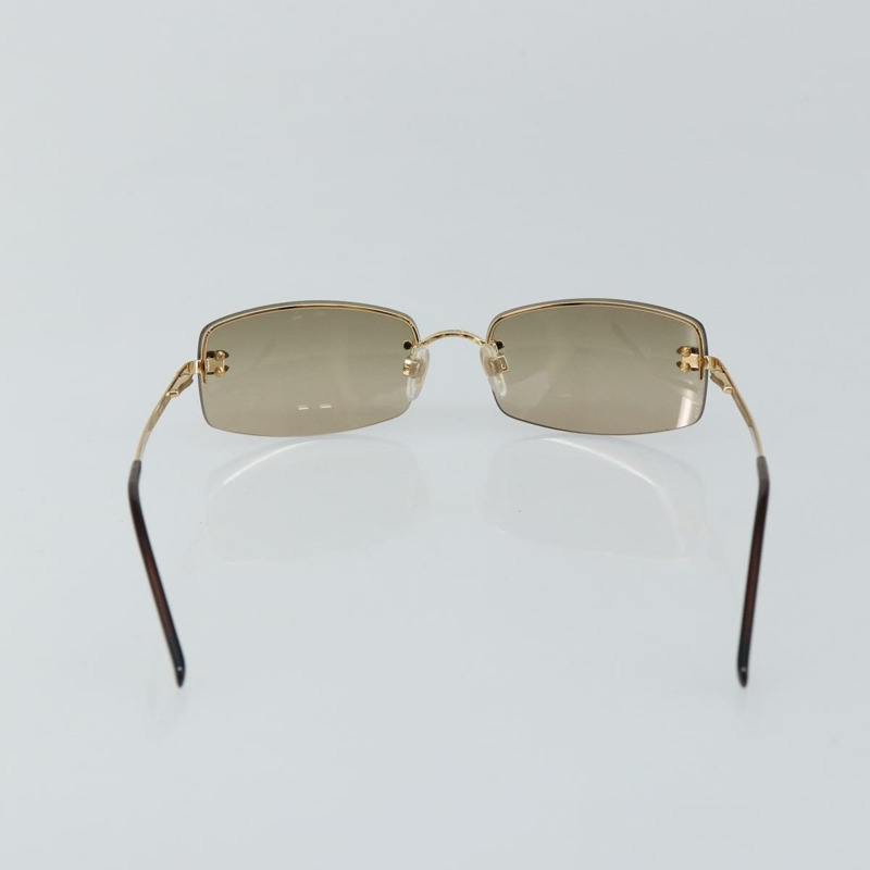 【日本直送】香奈兒 COCO 標誌太陽眼鏡 金屬金色 CC Auth am9371V-2