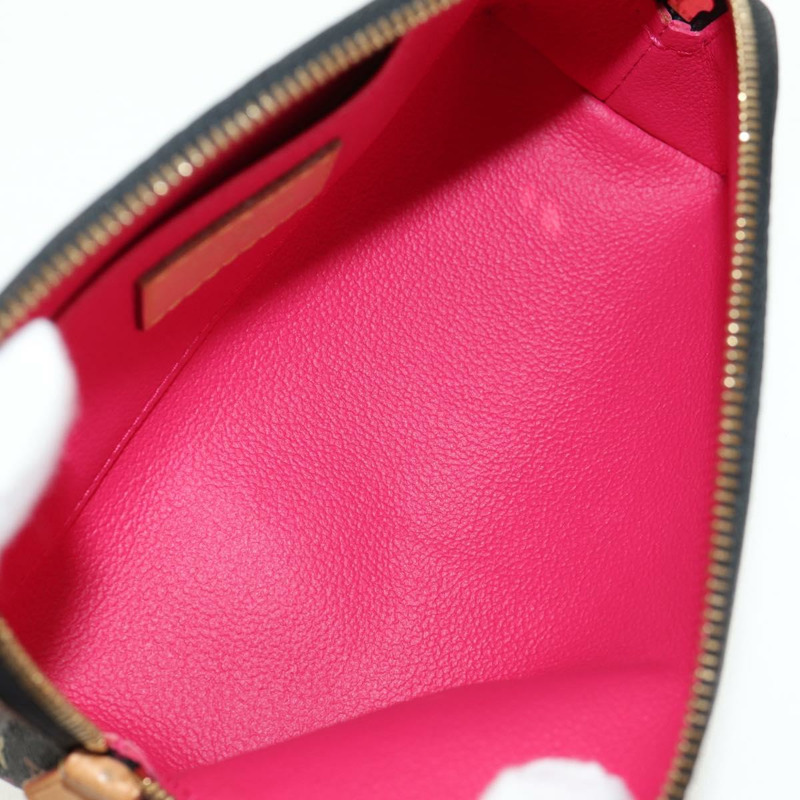 【日本直送】路易威登 Monogram Multicolor Pochette 手拿包 黑色 M47355 LV Auth 146126V-9