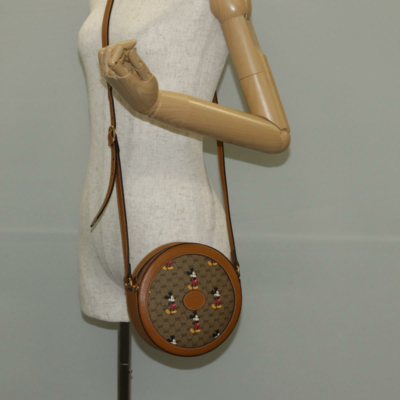 【日本直送】GUCCI Micro GG Supreme Disney 聯名手提包 PVC 米色 603938 正品 146131M-22