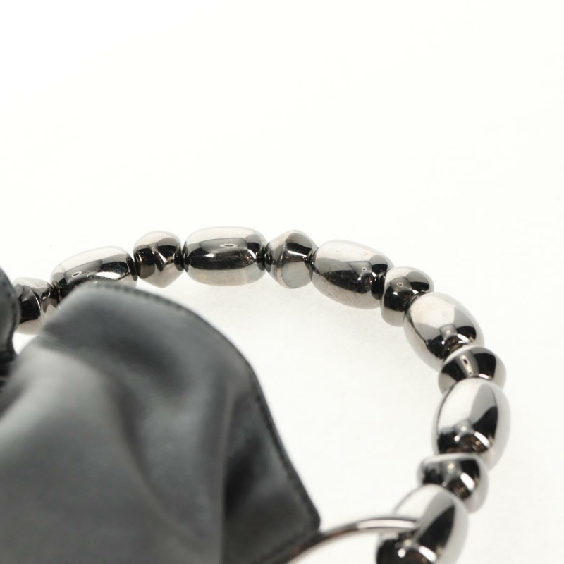 【日本直送】Christian Dior Maris Pearl 手提包 皮革 銀色 正品 sw1587V-13