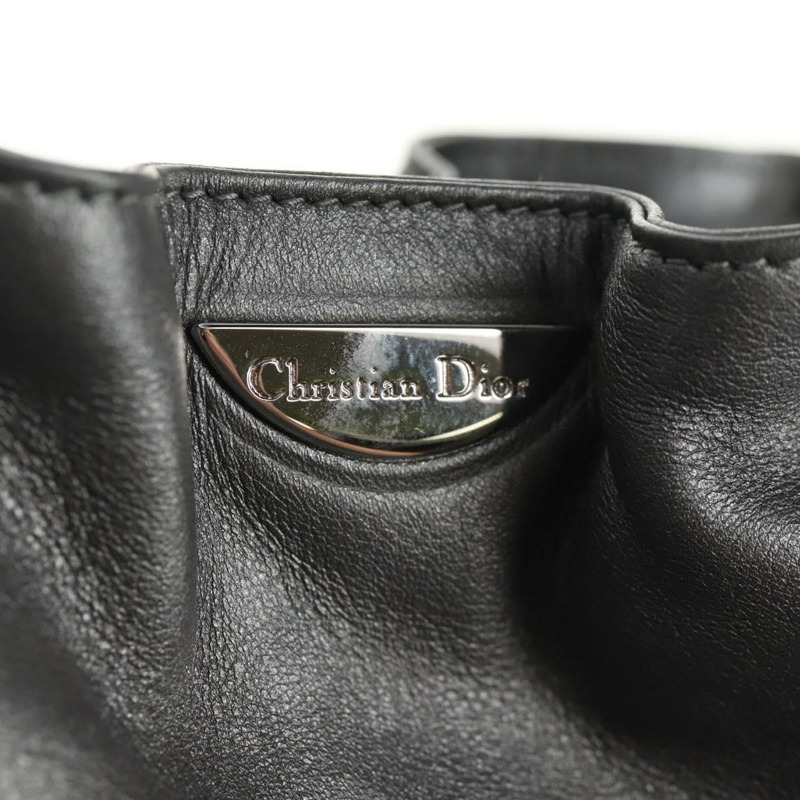 【日本直送】Christian Dior Maris Pearl 手提包 皮革 銀色 正品 sw1587V-18