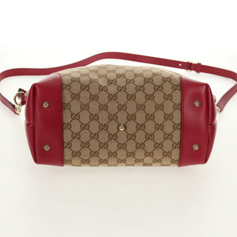 【日本直送】GUCCI GG帆布愛心圖案手提包 2way Beige Red Auth ki5996V-4